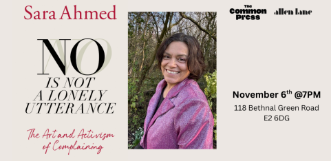 No is Not a Lonely Utterance Book Launch