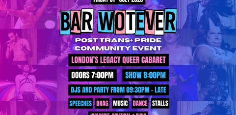 BAR WOTEVER: POST TRANS+ PRIDE COMMUNITY EVENT