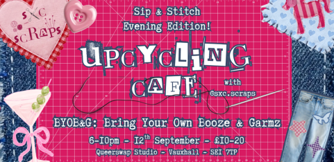 Sip & Stitch Upcycling Café with @sxc.scraps