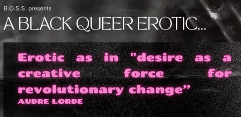 A Black, Queer Erotic...w Black Obsidian Sound System 