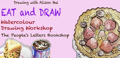 Eat & Draw Watercolour Drawing Workshop by Alison Hui