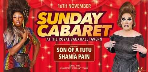 Sunday Cabaret with Son of a Tutu and Shania Pain