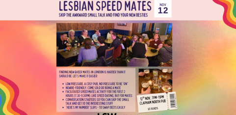 Lesbian Speed Mates - Clapham North (FLINTA, queer, trans inclusive)