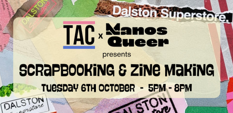 6TH OCTOBER: Scrapbooking & Zine Making Workshop