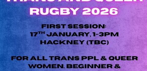 Trans Queer Rugby - beginners & returning to rugby sessions!