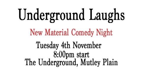 Underground Laughs presents: Comedy at the Underground