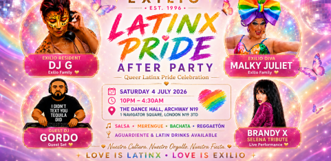 🌈 Latinx Pride London 2026 | Exilio Latinx · 30 Years · EST. 1996