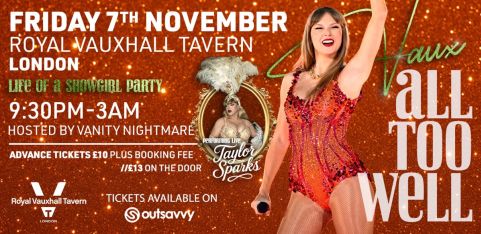 VauxAll Too Well - Taylor Swift club night 