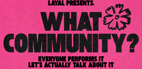 WHAT COMMUNITY?