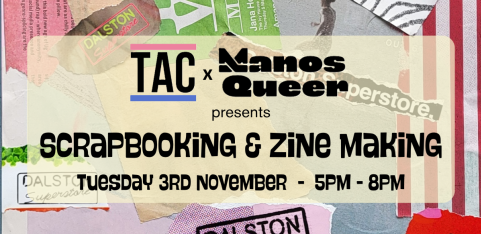 3RD NOVEMBER: Scrapbooking & Zine Making Workshop
