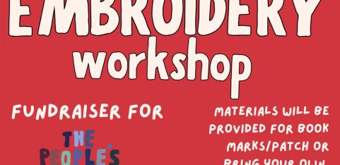 Embroidery Workshop Fundraiser 