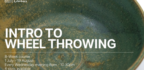 Introduction to Wheel Throwing - 8-Week Course with Ceramicist Lewis Hayes 