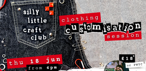 QueerSwap x silly little craft club: clothing customisation session