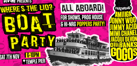 WHERE'S THE LID? BOAT PARTY 