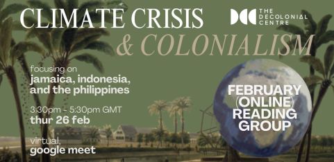 Colonialism and the Climate Crisis - VIRTUAL Reading Circle