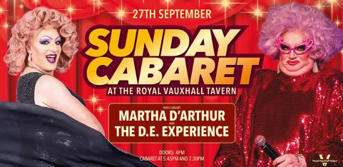 Sunday Cabaret with The D.E. Experience and Martha D'Arthur
