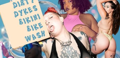 Dirty Dykes Bikini Bike Wash! 