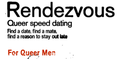  Rendezvous - Speed Dating for Queer Men 
