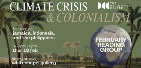 Colonialism and the Climate Crisis - IN-PERSON Reading Circle