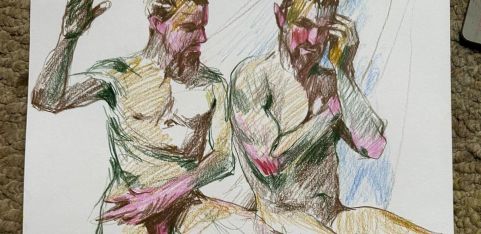 Men's Life Drawing Group: Naked Men Drawing Naked Men