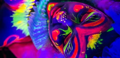 Neon Naked Life Drawing in London Fields!
