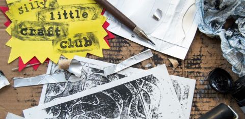 silly little craft club: DIY printmaking - tetra pak