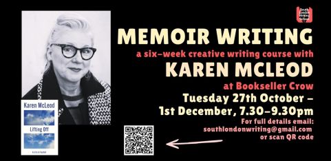 MEMOIR WRITING: a six week creative writing course with Karen McLeod
