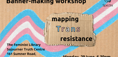 Banner-making workshop for Pride