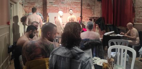 Men's Life Drawing Group: Naked Men Drawing Naked Men