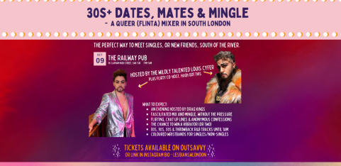 30s+ Dates, Mates & Mingle - Lesbian, FLINTA, queer mixer in South London
