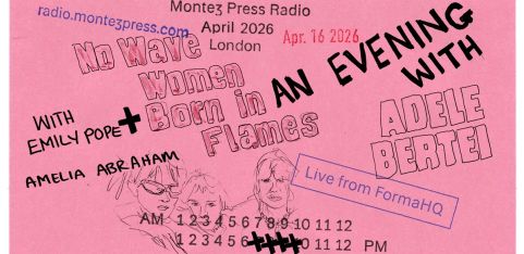 An Evening with Adele Bertei: No Wave Women & Born in Flames, broadcast on Montez Press Radio. 