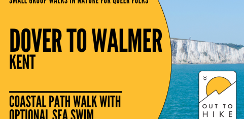 White cliffs walk and sea swim