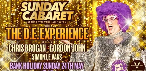 Bank Holiday Sunday Cabaret with The D.E. Experience 