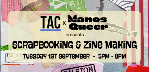 1ST SEPTEMBER: Scrapbooking & Zine Making Workshop
