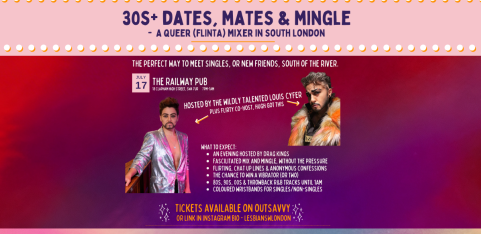 30s+ Dates, Mates & Mingle - Lesbian, FLINTA, queer mixer in South London