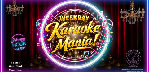 Wednesday Karaoke Mania- London's #1 Daily Karaoke Party @ZODIAC! 