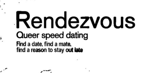Rendezvous - Sapphic Speed Dating