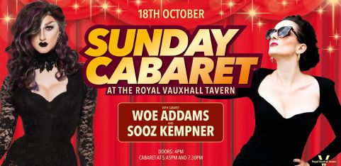 SUNDAY CABARET WITH SOOZ KEMPNER AND WOE ADDAMS