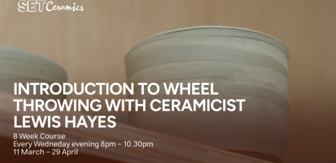 Introduction to Wheel Throwing - 8 week course with Ceramicist Lewis Hayes 