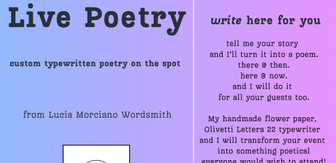 Live Poetry with Lucia Morciano