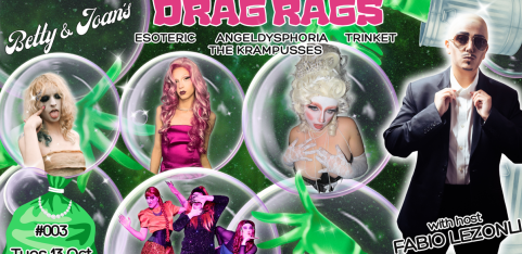 Drag Rags Scratch Night at Betty & Joan's (2nd Tuesday of each month)