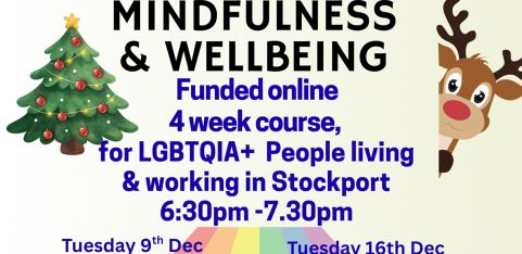 Stockport 4 Week online  Mindfulness & Wellbeing Course LGBTQIA+ 