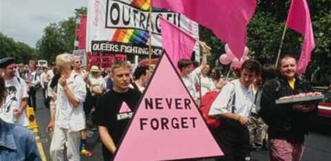 PINK TRIANGLES ON PARADE