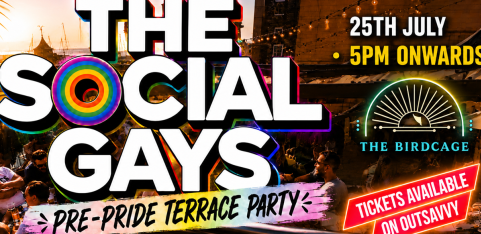 The Social Gays: Pre Pride Terrace Party 🏝️
