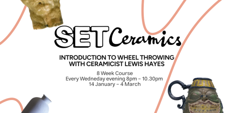 Introduction to Wheel Throwing - 8 week course with Ceramicist Lewis Hayes 