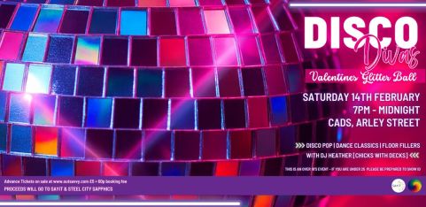 Disco Divas Valentines Glitter Ball