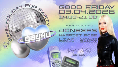 GAY4U%3a+Good+Friday+Day+Party+%f0%9f%8c%88+This+Friday+2pm-9pm+%40+Night+Tales%2c+Hackney