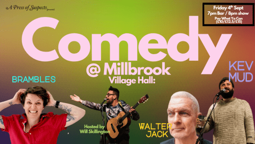Comedy+%40+Millbrook+Village+Hall%3a+Kev+Mud%2c+Walter+Jack+%26+Brambles
