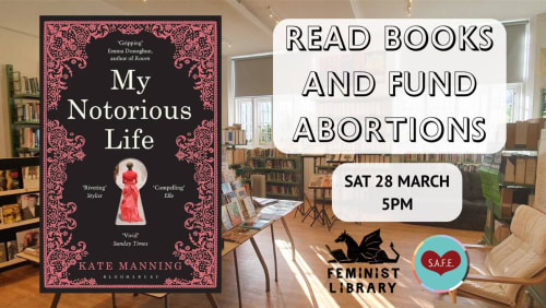 S.A.F.E.+Book+Club+Fundraiser+%40+The+Feminist+Library