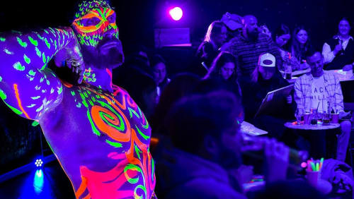 Saturday+Brunchtime!+Neon+Naked+Life+Drawing+in+Kennington!